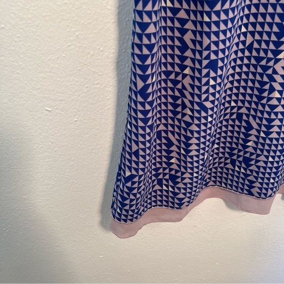 Gap Sleeveless Blouse Blue Purple Geometric - Picture 6 of 10